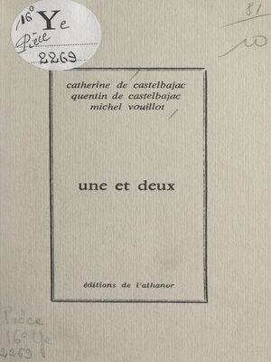 cover image of Une et deux